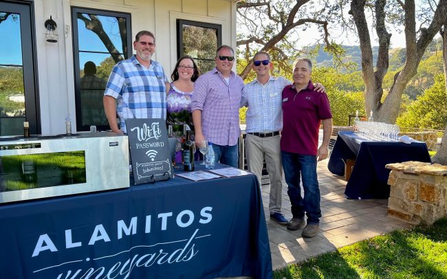 Alamitos Vineyards team outside the tasting room